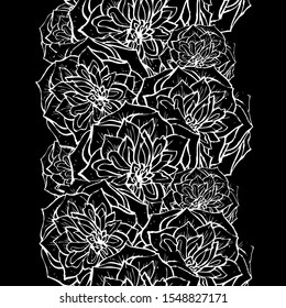 Elegant seamless pattern with decorative flowers, design elements. Floral  pattern for invitations, cards, print, gift wrap, manufacturing, textile, fabric, wallpapers