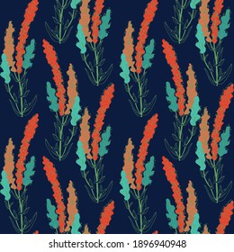Elegant seamless pattern with decorative flowers, design elements. Floral  pattern for invitations, cards, print, gift wrap, manufacturing, textile, fabric, wallpapers