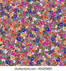 Elegant seamless pattern with decorative flowers background. Vector floral pattern for wedding invitations, greeting cards, scrapbooking, print, gift wrap, manufacturing fabric and textile.