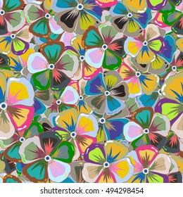 Elegant seamless pattern with decorative flowers background. Vector floral pattern for wedding invitations, greeting cards, scrapbooking, print, gift wrap, manufacturing fabric and textile.