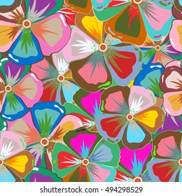 Elegant seamless pattern with decorative flowers background. Vector floral pattern for wedding invitations, greeting cards, scrapbooking, print, gift wrap, manufacturing fabric and textile.