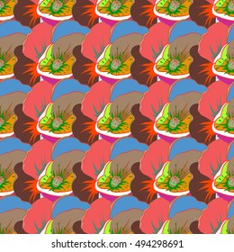 Elegant seamless pattern with decorative flowers background. Vector floral pattern for wedding invitations, greeting cards, scrapbooking, print, gift wrap, manufacturing fabric and textile.