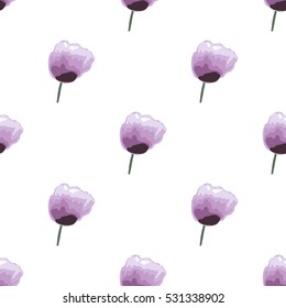 Elegant seamless pattern with decorative flowers in watercolor style, design elements. Floral pattern for wedding invitations, greeting cards, scrapbooking, print, gift wrap, manufacturing. Editable