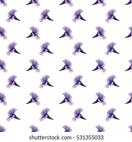 Elegant seamless pattern with decorative flowers in watercolor style, design elements. Floral pattern for wedding invitations, greeting cards, scrapbooking, print, gift wrap, manufacturing. Editable