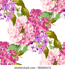 Elegant seamless pattern with decorative flowers in watercolor style, design elements. Floral pattern for wedding invitations, greeting cards, scrapbooking, print, gift wrap, manufacturing. Editable.