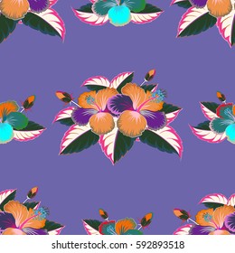 Elegant seamless pattern with decorative flowers and design elements. Vector floral pattern for wedding invitations, greeting cards, scrapbooking, print, gift wrap, manufacturing fabric and textile.