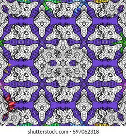 Elegant seamless pattern with decorative flowers colorful. Vector floral pattern for wedding invitations, greeting cards, scrapbooking, print, gift wrap, manufacturing fabric and textile.