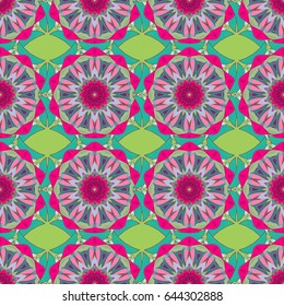 Elegant seamless pattern with decorative flowers in blue colors. Vector floral pattern for wedding invitations, greeting cards, scrapbooking, print, gift wrap, manufacturing fabric and textile.