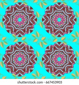 Elegant seamless pattern with decorative flowers in pink colors. Vector floral pattern for wedding invitations, greeting cards, scrapbooking, print, gift wrap, manufacturing fabric and textile.