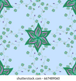 Elegant seamless pattern with decorative flowers in pink colors. Vector floral pattern for wedding invitations, greeting cards, scrapbooking, print, gift wrap, manufacturing fabric and textile.