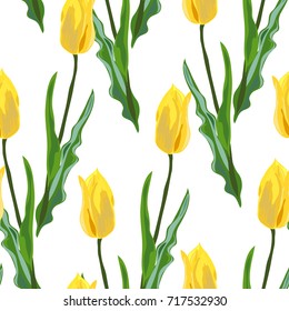 Elegant seamless pattern with decorative flowers in watercolor style, design elements. Floral pattern for wedding invitations, greeting cards, scrapbooking, print, gift wrap, manufacturing. Editable