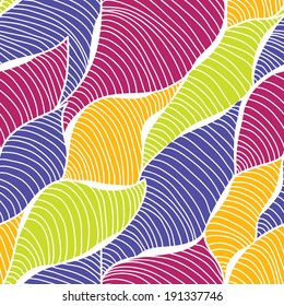 elegant seamless pattern with decorative waves, design element