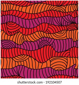 elegant seamless pattern with decorative waves, design element