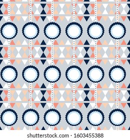 Elegant seamless pattern design. Bright color series scandinavian illustration. Can use for print, template, fabric, presentation, textile, banner, poster, wallpaper