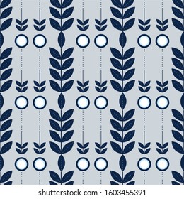 Elegant seamless pattern design. Bright color series scandinavian illustration. Can use for print, template, fabric, presentation, textile, banner, poster, wallpaper