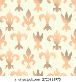 Elegante patrón sin fisuras con Elementos étnicos dorados dibujados. Símbolos florales geométricos sobre fondo de saludo. Adorno gráfico de damasco para invitación de boda, tarjetas de felicitación, Fondos de pantalla, embalaje.