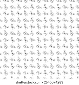 Elegant seamless pattern featuring intricate floral illustrations with minimalist line art. Perfect for backgrounds,