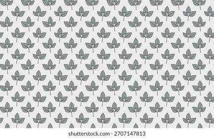 Elegant seamless pattern featuring stylized leaves on a soft background.  Perfect for textile design, wallpaper, branding, and packaging.