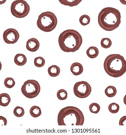 Elegant Seamless Pattern with figure Dark moderate red color. For design, textile, pattern fills, box, posters, cards, web page background etc. Pattern under the mask. Vector.