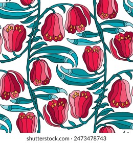 Elegant seamless pattern with floral decorations, design elements. Floral  pattern for invitations, cards, print, gift wrap, manufacturing, textile, fabric, wallpapers