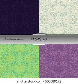 Elegant seamless pattern with floral and Mandala elements. Nice hand-drawn illustration