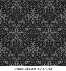 Elegant seamless pattern with floral and Mandala elements. Nice hand-drawn illustration