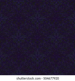 Elegant seamless pattern with floral and Mandala elements. Nice hand-drawn illustration