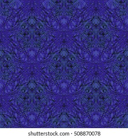 Elegant seamless pattern with floral and Mandala elements. Nice hand-drawn vector illustration