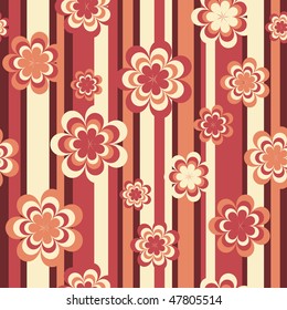 Elegant seamless pattern with flowers