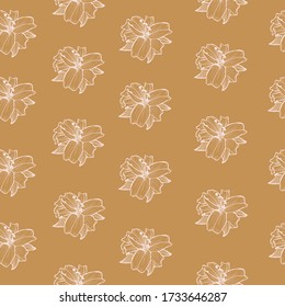Elegant seamless pattern with flowers, design elements. Floral  pattern for invitations, cards, print, gift wrap, manufacturing, textile, fabric, wallpapers