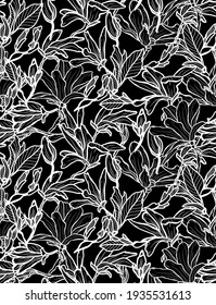 Diseño elegante y sin fisuras con flores y elementos de diseño. Patrón floral para invitaciones, tarjetas, impresiones, envolturas de regalo, manufactura, textiles, tejidos, papeles pintados