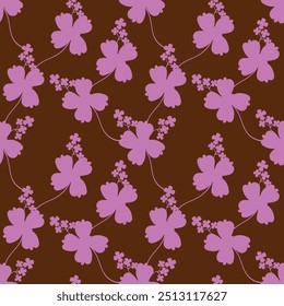 Elegant seamless pattern with flowers, design elements. Floral pattern