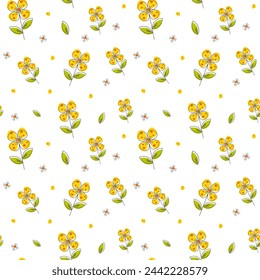 Elegant seamless pattern with flowers. Great for fabric, textile, wallpaper