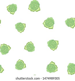 Elegant Seamless pattern with flowers green. Can be used for printing on packaging, bags, cups, laptop, box, etc. Pattern under the mask. Vector.