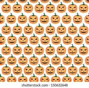 elegant seamless pattern with funny pumpkins for your design