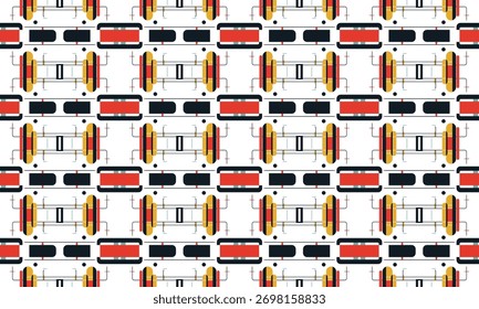 Elegant Seamless Pattern with Gold and Black Accents