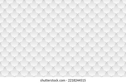 Elegant seamless pattern with grey and white gradient square rhombus with silver grid line. Vector illustration geometric background in vintage style for luxury card, template.