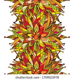 Elegantes, nahtloses Muster mit handgezeichneten Mandalas, Designelementen. Mandala Muster für Einladungen, Grußkarten, Scrapbooking, Druck, Geschenkverpackung, Herstellung