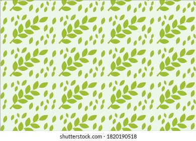 Elegant seamless pattern with hand drawn decorative leaves, design elements. Floral pattern for invitations, greeting cards, scrapbooking, print, gift wrap, manufacturing