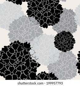 Elegant seamless pattern with hand drawn decorative verbena flowers, design elements. Floral pattern for wedding invitations, greeting cards, scrapbooking, print, gift wrap, manufacturing.