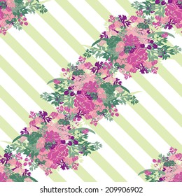 Elegant seamless pattern with hand drawn decorative peony flowers, design elements. Floral pattern for wedding invitations, greeting cards, scrapbooking, print, gift wrap, manufacturing.