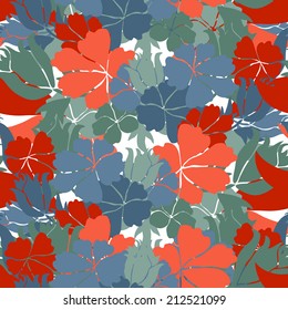 Elegant seamless pattern with hand drawn decorative flowers, design elements. Floral pattern for wedding invitations, greeting cards, scrapbooking, print, gift wrap, manufacturing.