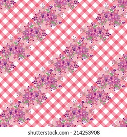 Elegant seamless pattern with hand drawn decorative flowers, design elements. Floral pattern for wedding invitations, greeting cards, scrapbooking, print, gift wrap, manufacturing.