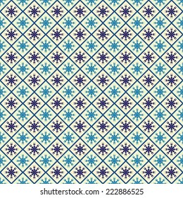 Elegant seamless pattern with hand drawn decorative snowflakes, design elements. Winter patterns for holiday invitations, greeting cards, scrapbooking, print, gift wrap, manufacturing.
