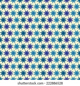Elegant seamless pattern with hand drawn decorative snowflakes, design elements. Winter patterns for holiday invitations, greeting cards, scrapbooking, print, gift wrap, manufacturing.