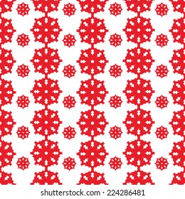 Elegant seamless pattern with hand drawn decorative snowflakes, design elements. Winter patterns for holiday invitations, greeting cards, scrapbooking, print, gift wrap, manufacturing.