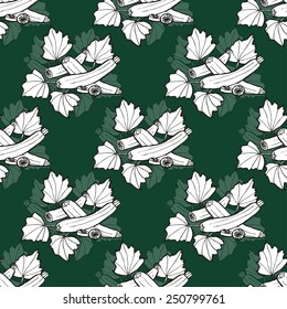 Elegant seamless pattern with hand drawn zucchini, design elements. Can be used for invitations, greeting cards, scrapbooking, print, gift wrap, manufacturing. Food background