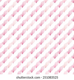 Elegant seamless pattern with hand drawn decorative hearts, design elements. Can be used for valentines day, wedding invitations, greeting cards, scrapbooking, print, gift wrap, manufacturing