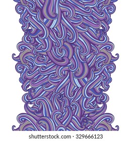 Elegant seamless pattern with hand drawn decorative waves, design elements. Abstract pattern for wedding invitations, greeting cards, scrapbooking, print, gift wrap, manufacturing.