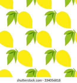 Elegant seamless pattern with hand drawn decorative lemon fruits, design elements. Can be used for invitations, greeting cards, scrapbooking, print, gift wrap, manufacturing. Food background